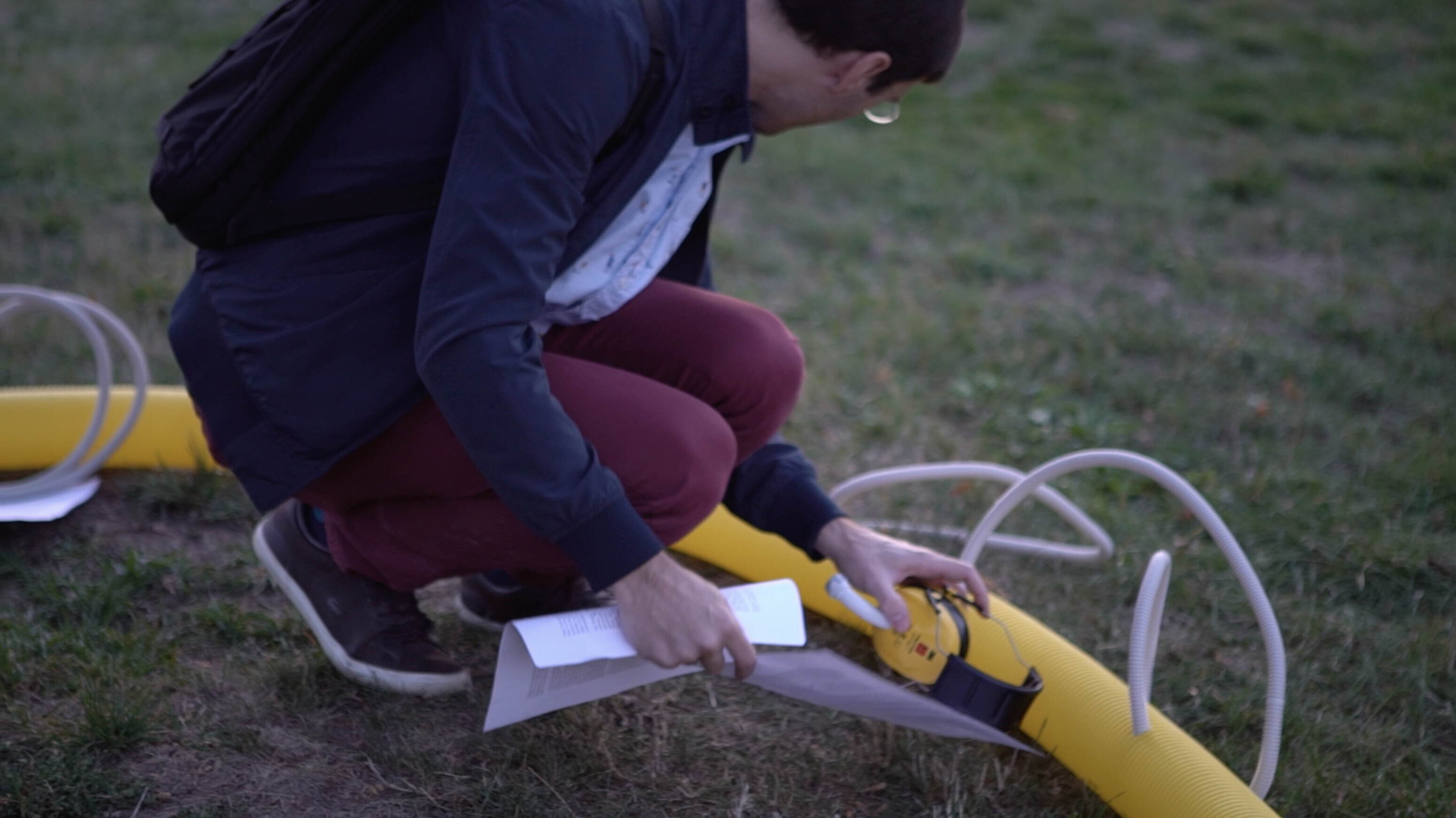 preparing the installation tubes